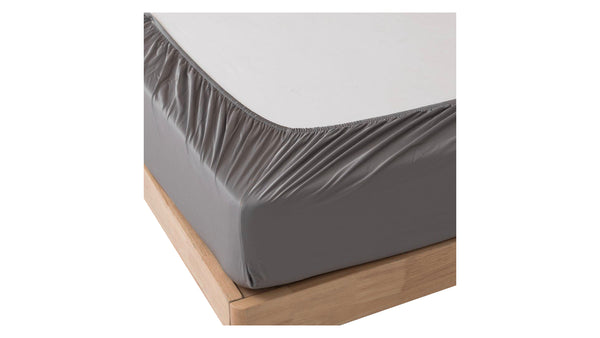 CHINOHOME Bamboo Fitted Sheet Set - Grey