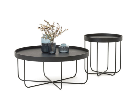 Segmento Coffee and Side Table - Black